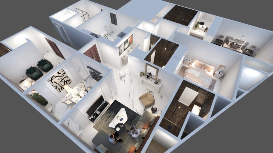 3D Floor Plan (Abr Alomran)