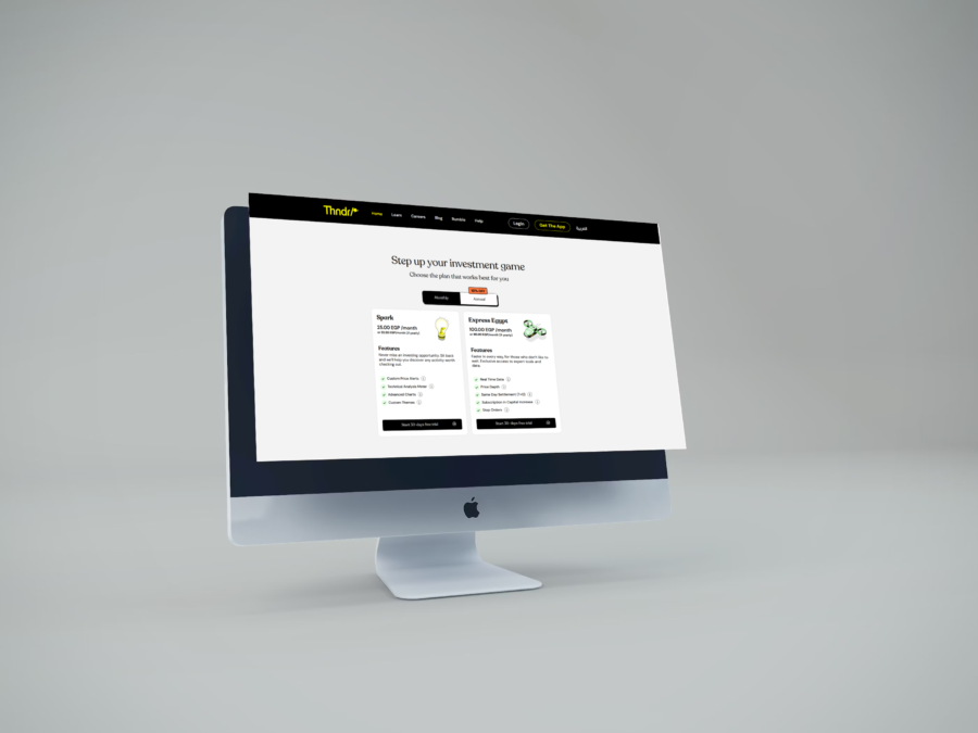 Thndr (Subscriptions Landing Page)
